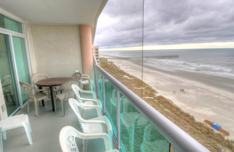 Rental balcony at CondoLux Vacation Rentals.