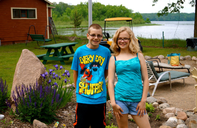 Family at Anderson's Starlight Bay Resort.