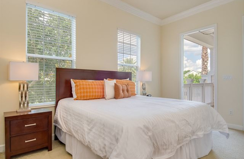 Rental bedroom at Luxury Reunion Rentals.