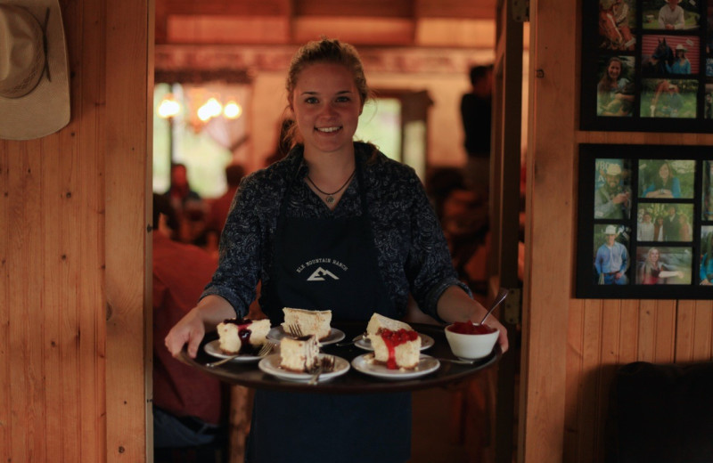 Dining at Elk Mountain Ranch.