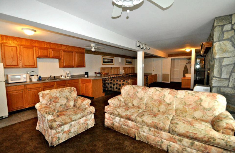 Guest room at Marine Village Resort.