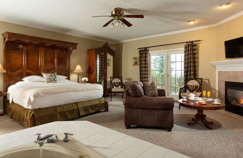 Guest room at The French Manor Inn and Spa.