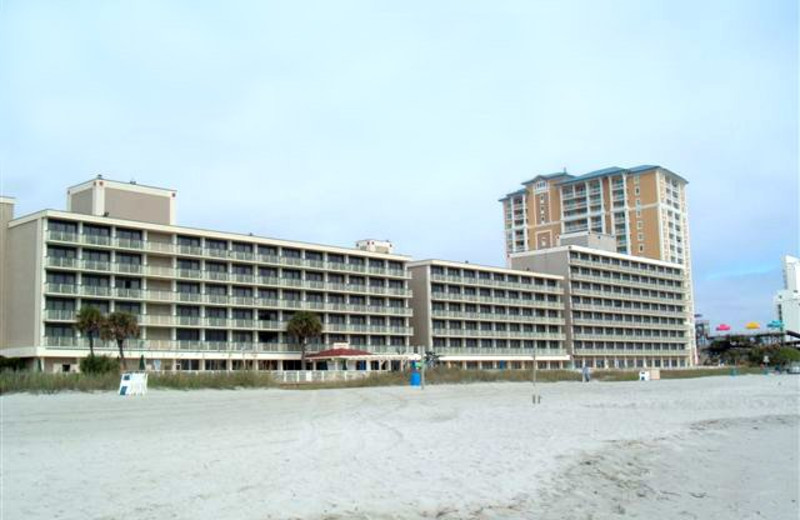 Beach and resort view at Westgate Myrtle Beach.