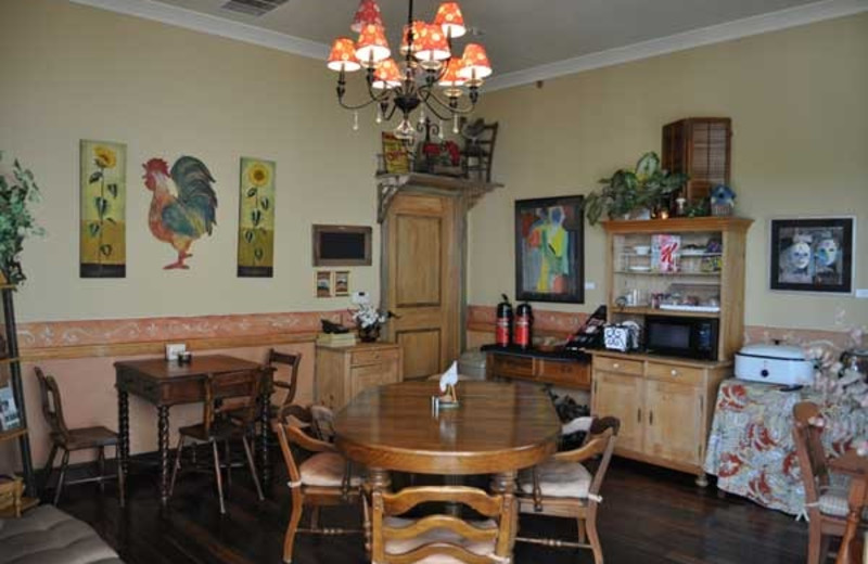 Breakfast room at Crescent Quarters.