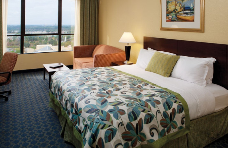 Guest room at Wyndham Lake Buena Vista.