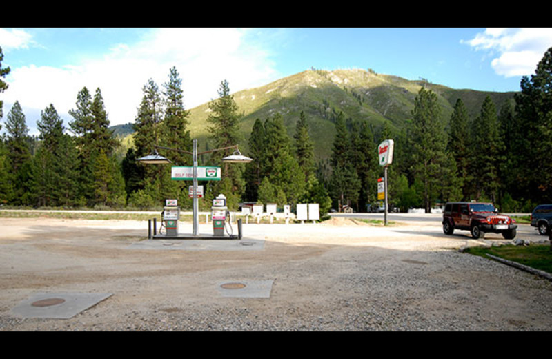 Gas station at Sourdough Lodge.