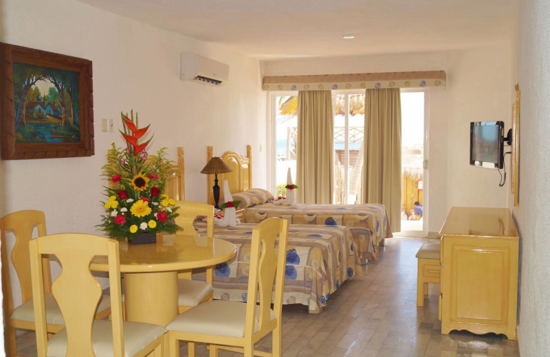 Guest room at Imperial Las Perlas Cancun.