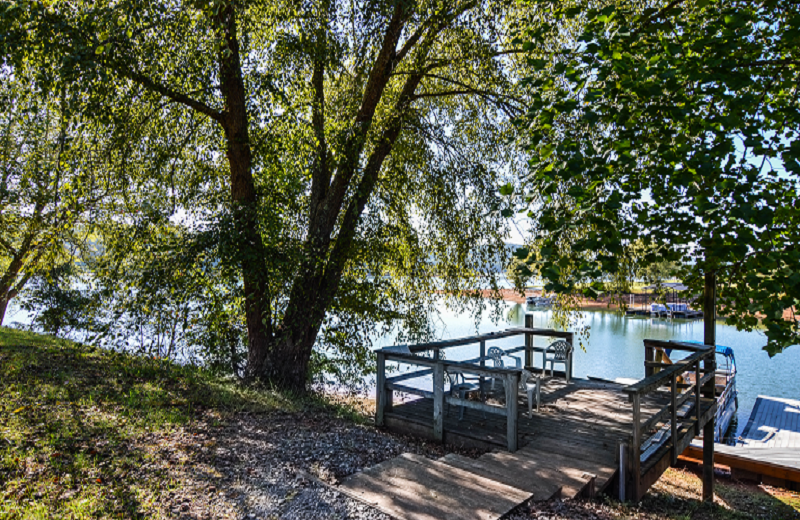 Rental dock at Little Bear Rentals.