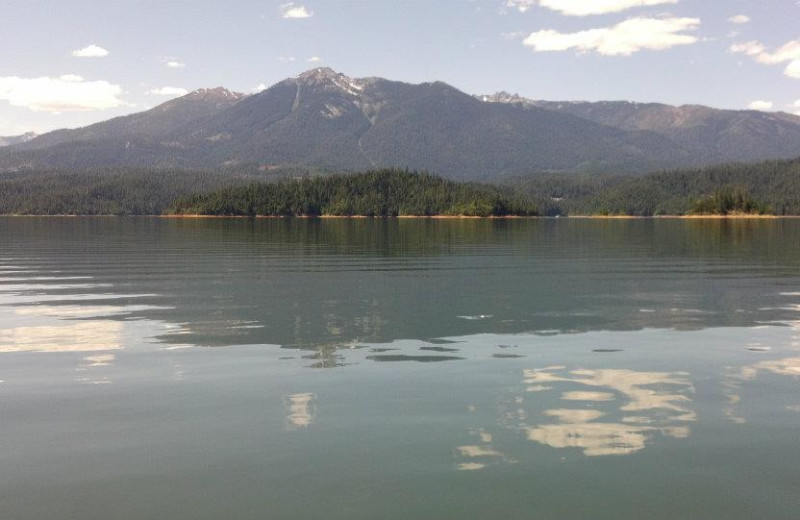 The lake at Trinity Lake.