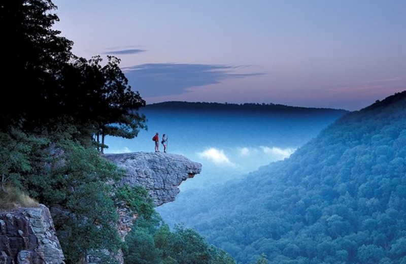 Hiking at Buffalo Outdoor Center.