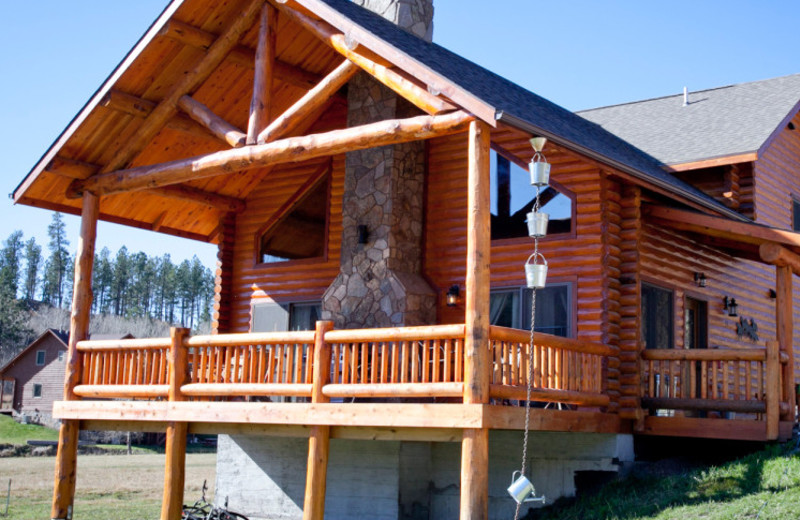 Cabin exterior at High Country Guest Ranch.