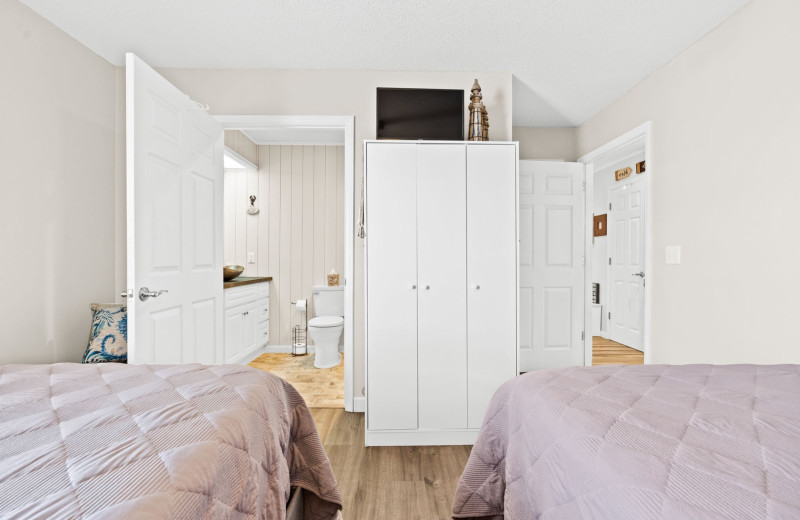 Rental bedroom at Williamson Vacation Rentals.