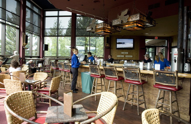 Restaurant view at Jackson Lake Lodge.