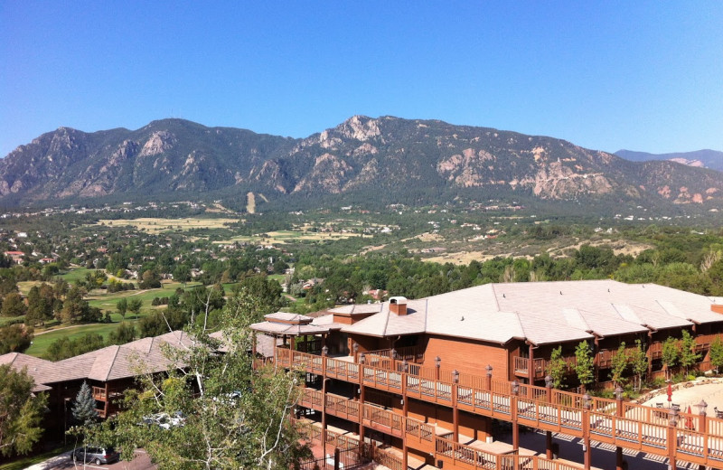 Exterior view of Cheyenne Mountain Resort.