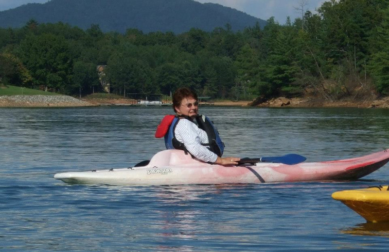 Kayaking a tParadise Hills Resort and Spa.