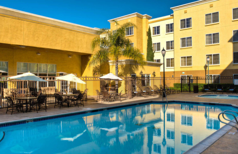 Exterior view of Residence Inn San Diego Mission Valley.