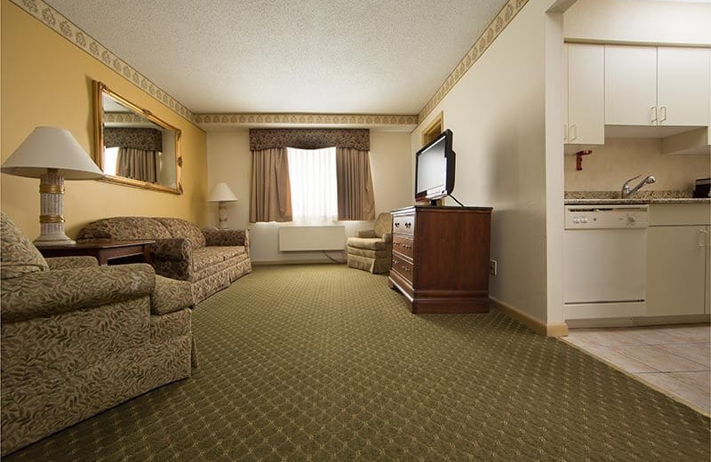 Guest room at Villa Roma Resort and Conference Center.