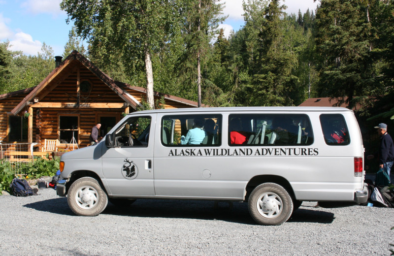 Shuttle service at Kenai Riverside Lodge.