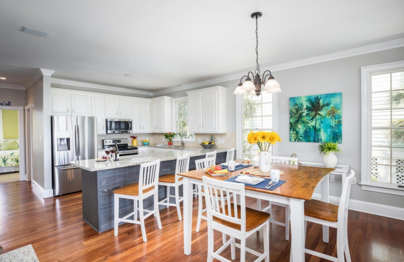 Rental kitchen at East Islands Rentals.