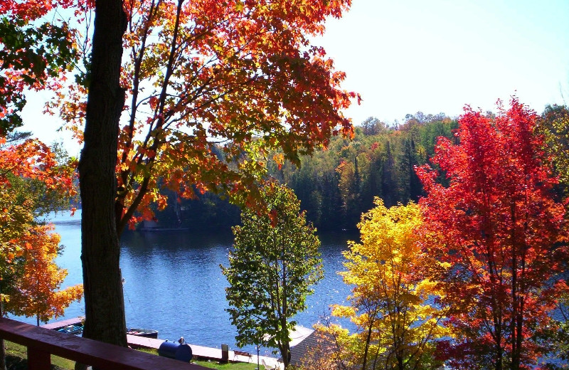 Deck view at Northern Lights Resort.