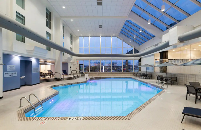 Indoor pool at DoubleTree by Hilton Madison East.