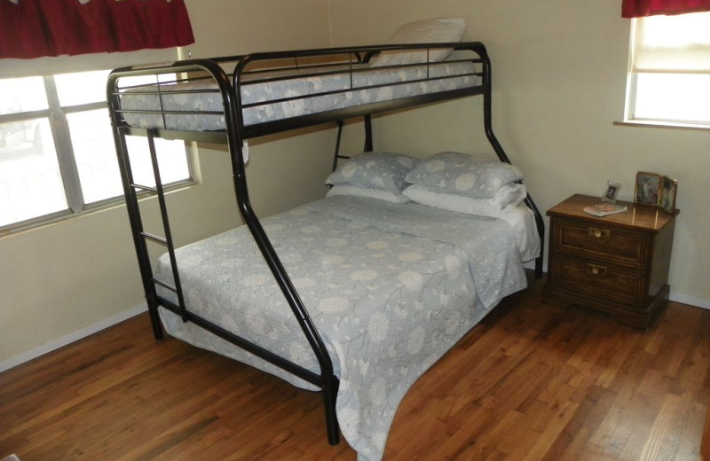 Bedroom at Hill Country Cabin.