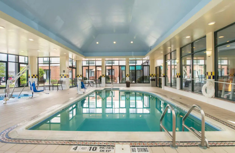 Indoor pool at Hilton Garden Inn Poughkeepsie/Fishkill.