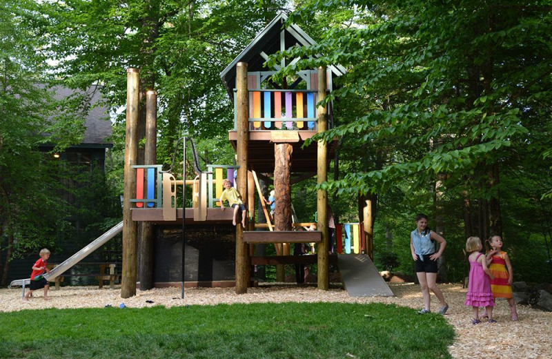 Kids playground at Migis Lodge.