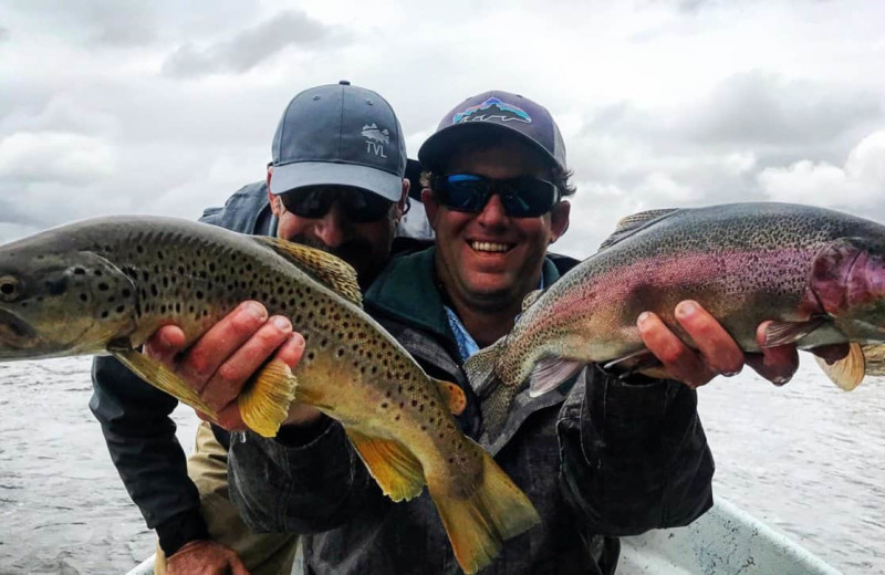 Fishing at Teton Valley Lodge.