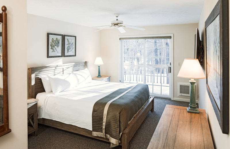 Bedroom at Woodloch Springs Cedar Vacation Rental Guest Home.