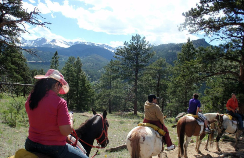 Trail riding at Alpine Trail Ridge Inn.