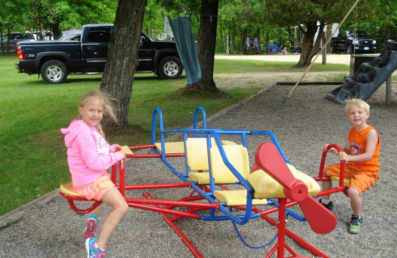 Playground at Timber Trails Resort.