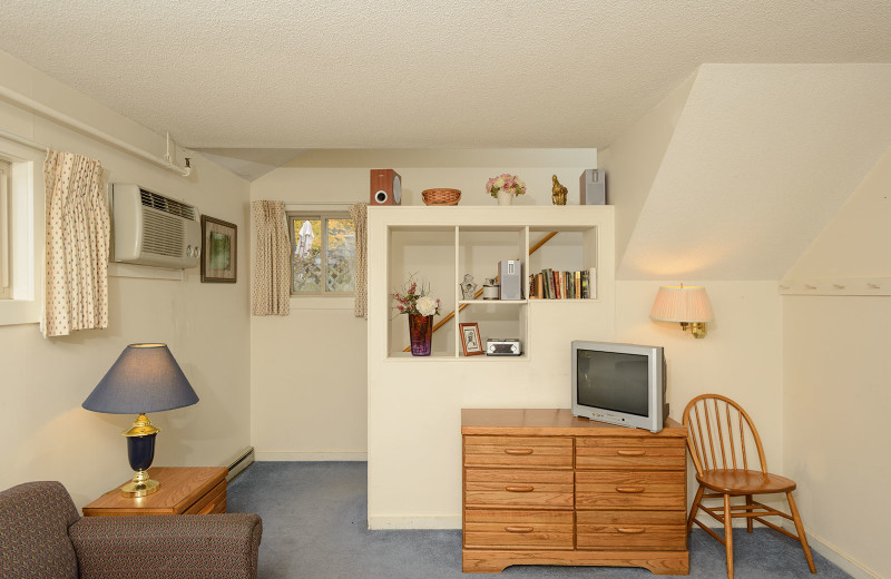 Guest room at Snowy Owl Inn and Resort.