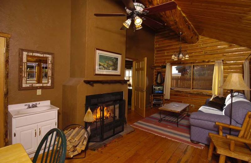 Crooked Creek cabin interior at Bar N Ranch.