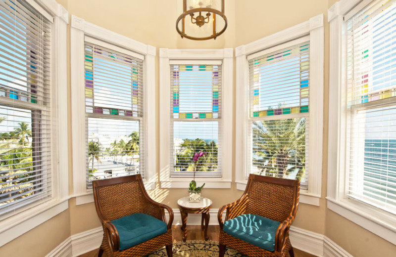 Guest sitting area at The Southernmost House.