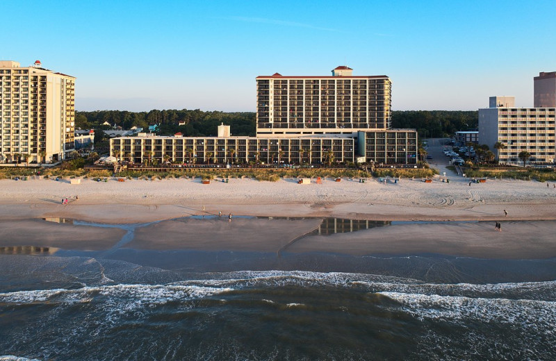 Exterior view of Compass Cove Resort.
