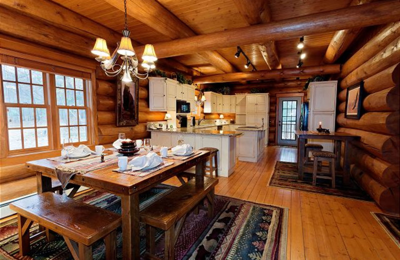 Rental kitchen at The Conger Collection.