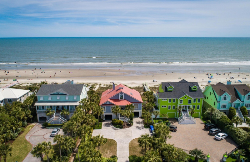 Rental aerial view of East Islands Rentals.