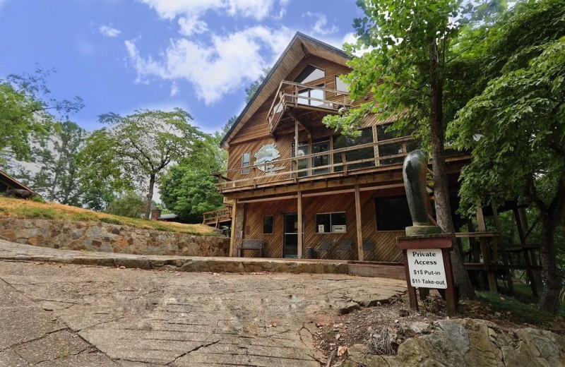 Cabin exterior at Newlands Lodge.