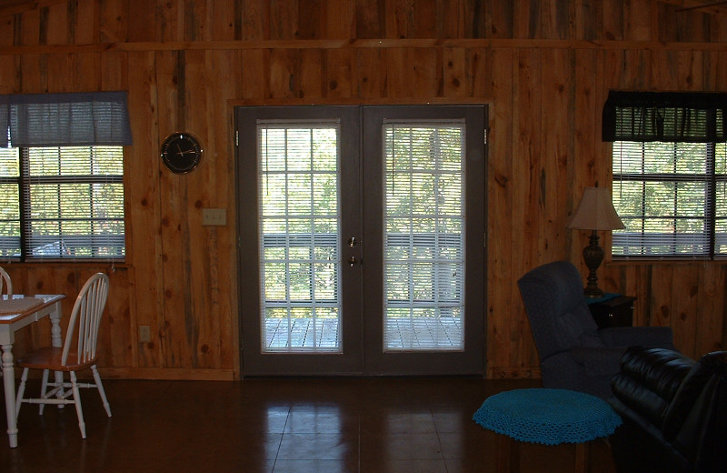 Hillside Cabin Interior at Heath Valley Cabins