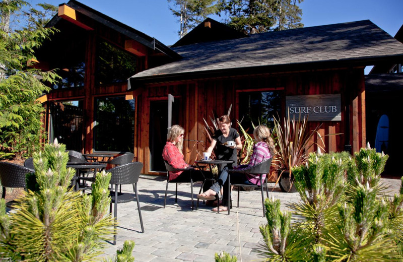 Patio at Long Beach Lodge Resort.