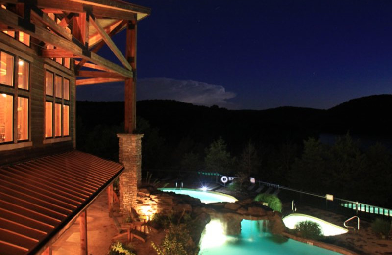 Exterior view with pool at Stonewater Cove Resort.