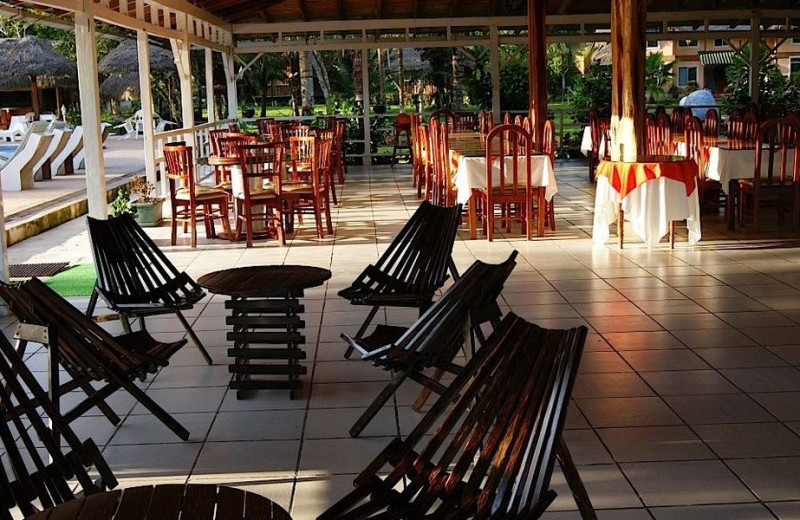 Patio at Misahualli Jungle Hotel.