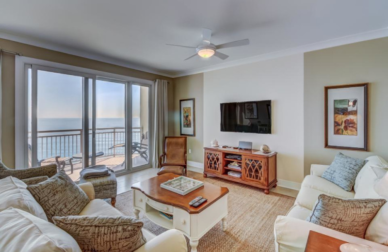 Rental living room at Vacasa Ocean City.