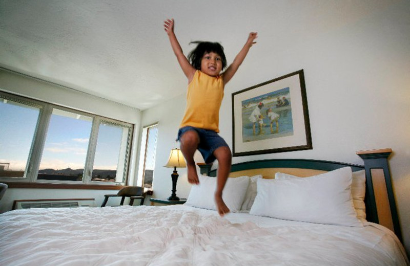 Bed Jumping at Inn at Seaside 