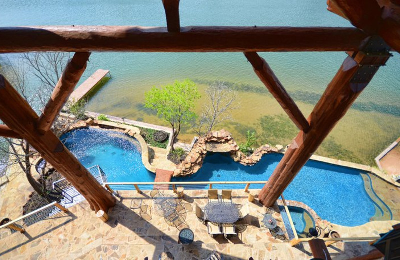 Outdoor pool at Log Country Cove.