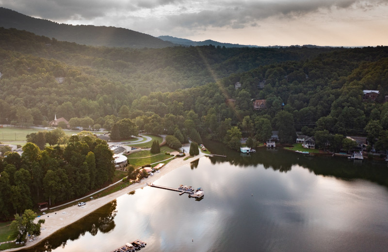 Exterior view of Rumbling Bald on Lake Lure.