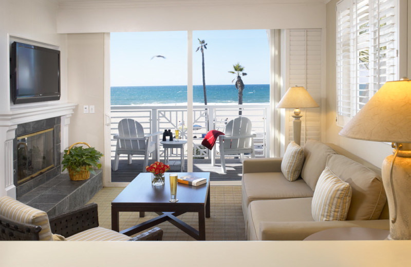 Guest room at Beach House Hotel Hermosa Beach.