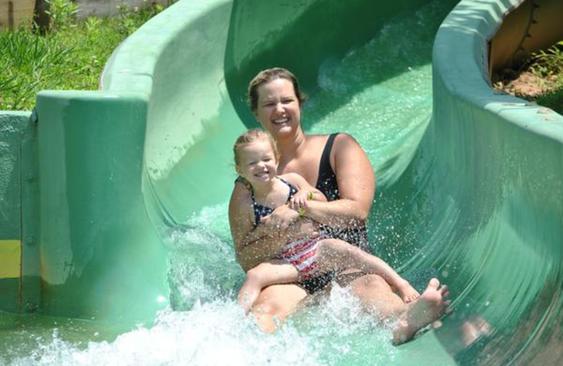 Waterslide fun at Yogi Bear's Jellystone Park Marion.