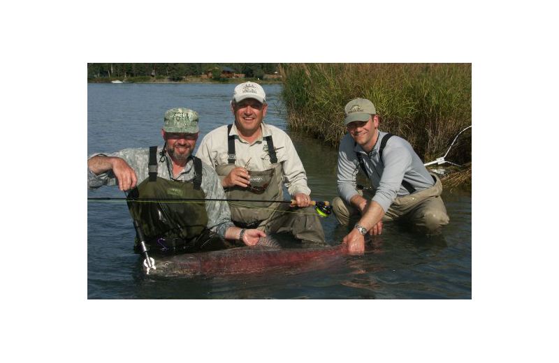 Fishing at Naknek River Camp.